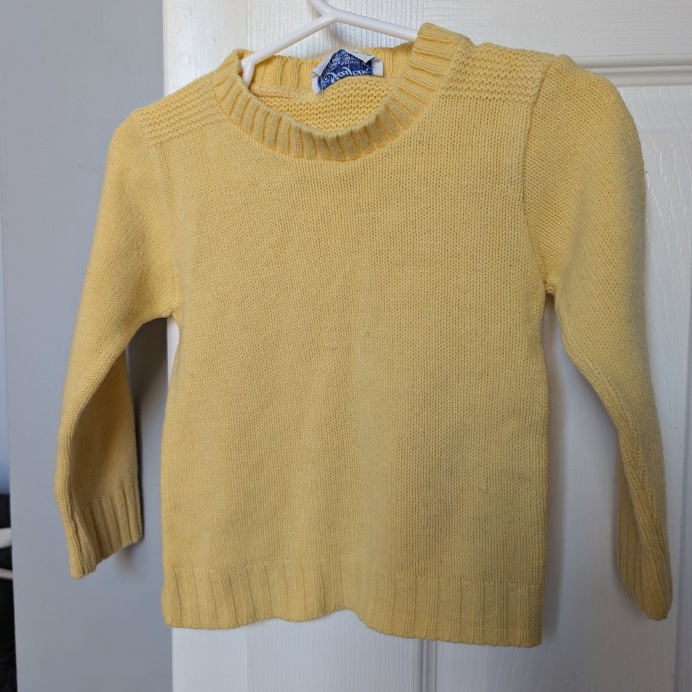 Vintage Jayco Sweater Kids Yellow Knit